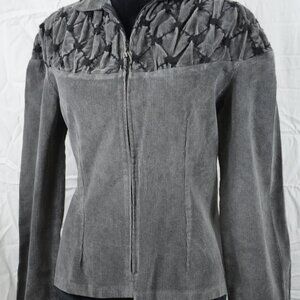 Anne Fontaine Women's Grey and Black Jacket
